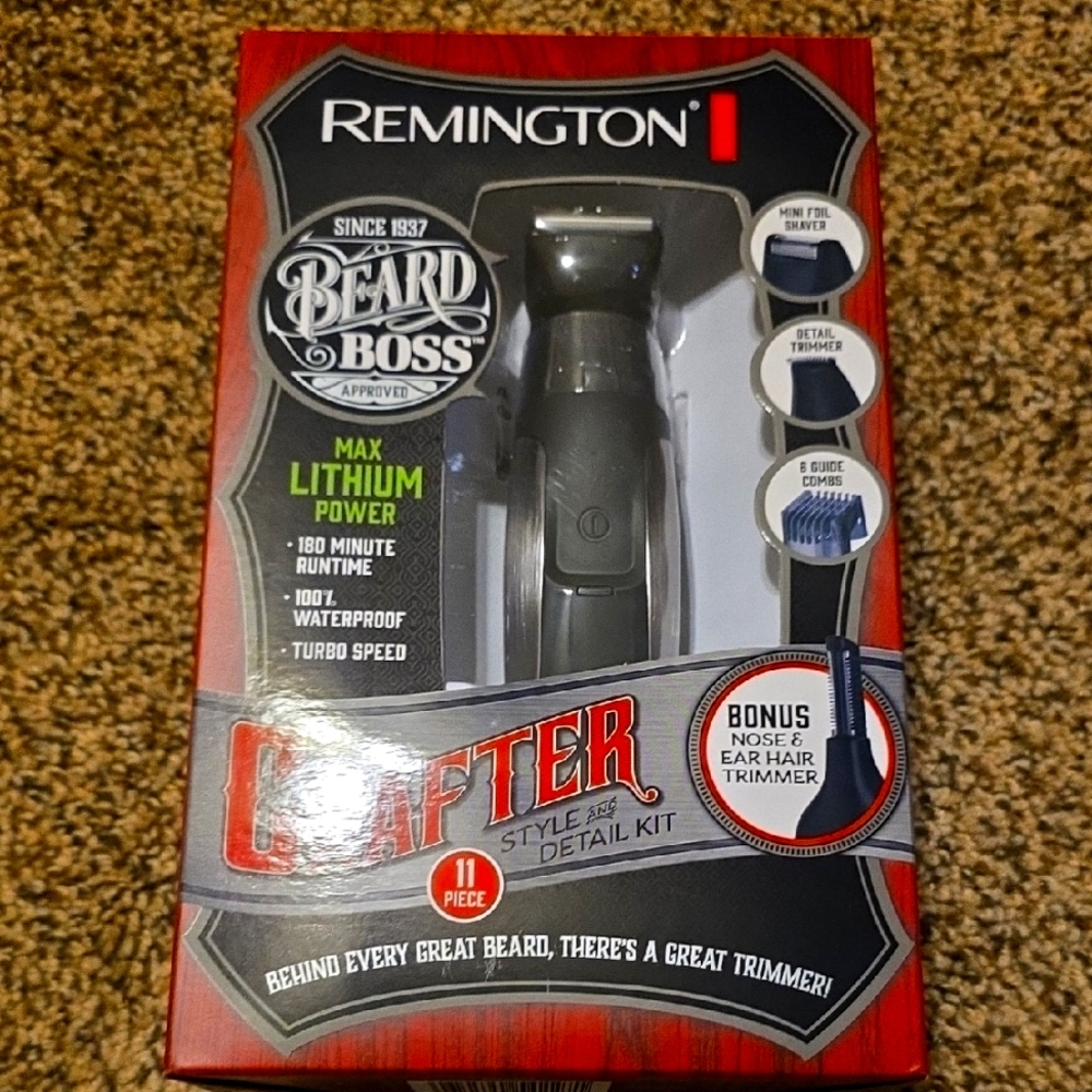 Remington Black Grooming Tool Beard Boss Trimmer